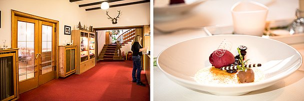 Farbenspiel – roter Teppich, beeriges Eis