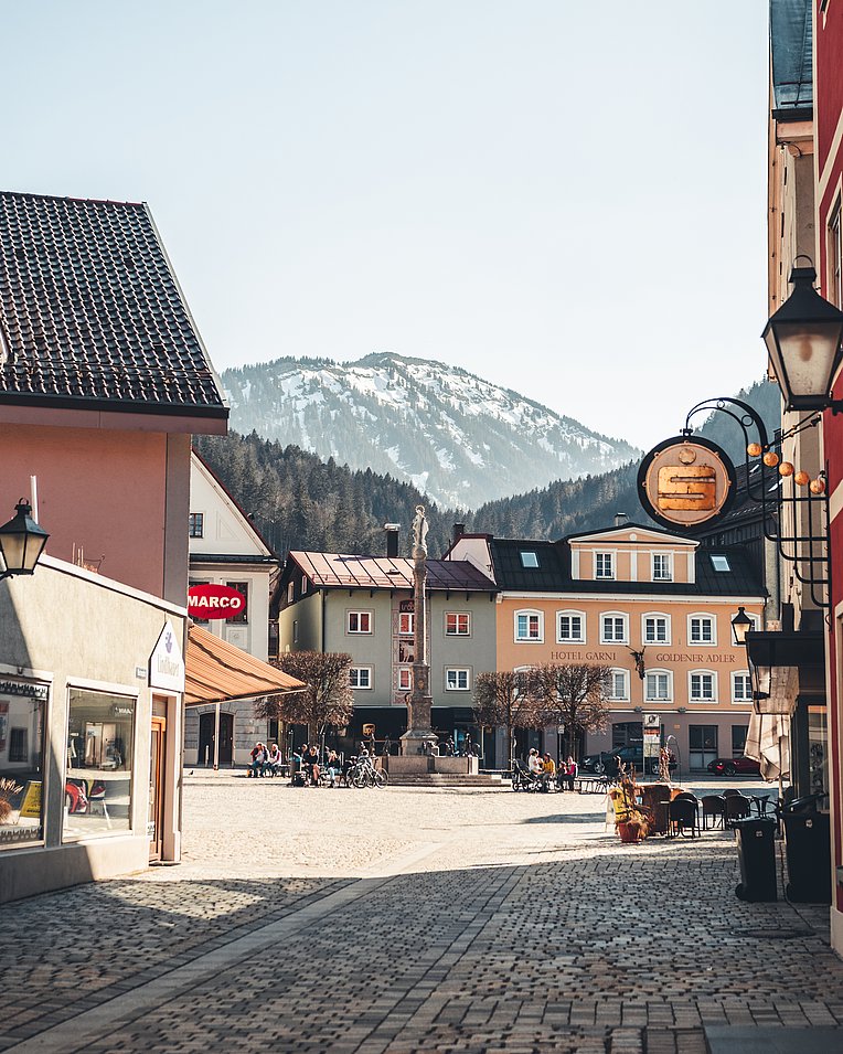 Marienplatz in der Altstadt von Immenstadt