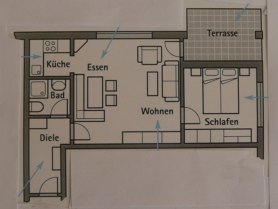 Fewo Herp (42 qm) - der Grundriss