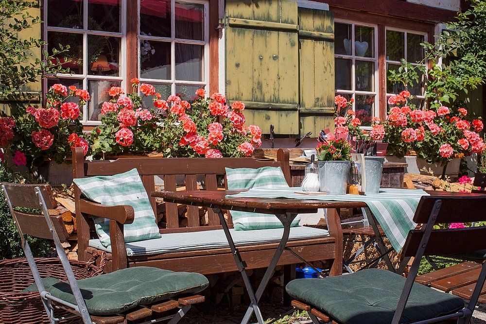 Biergarten am Bauernhofmuseum Illerbeuren