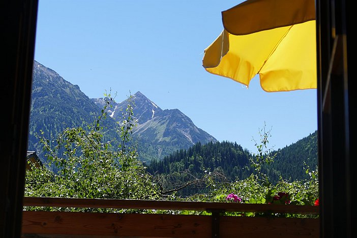 Blick aus der Ferienwohnung