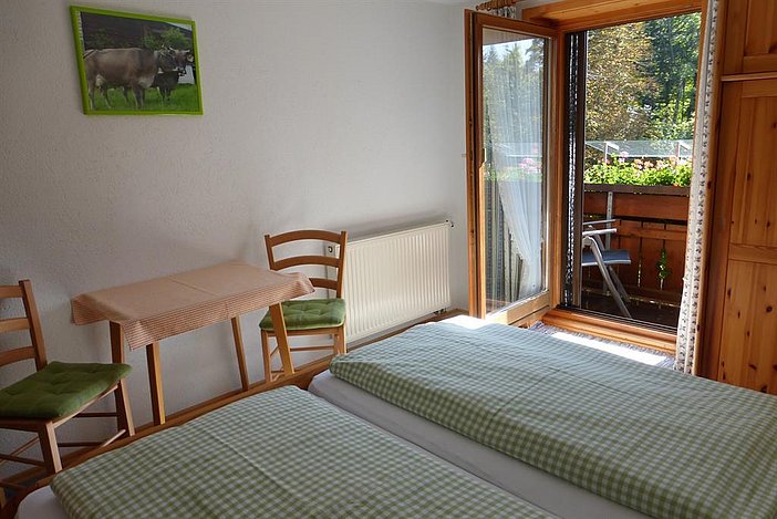 Schlafzimmer Alpenrose mit Balkon