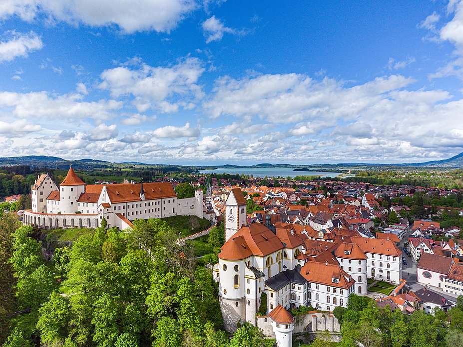Füssener Altstadt von oben