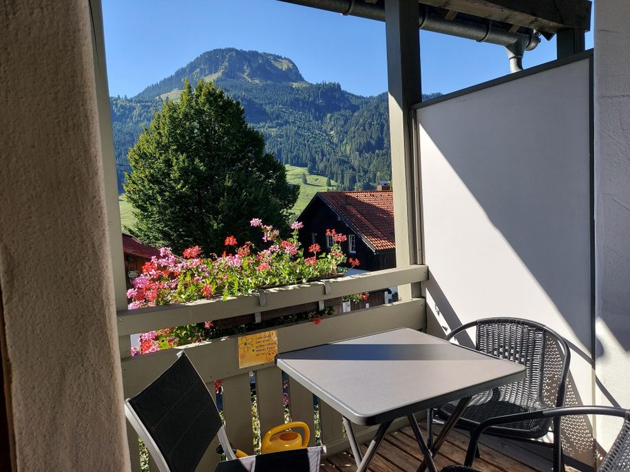 Balkon mit Blick auf den Imberg