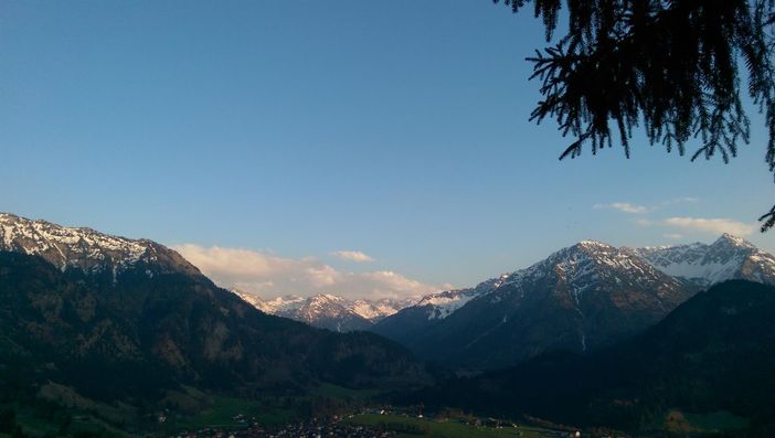 Ausblick Kellerwand