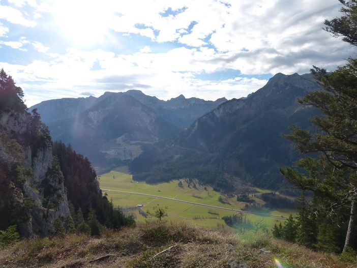 Wanderung vom Haus weg