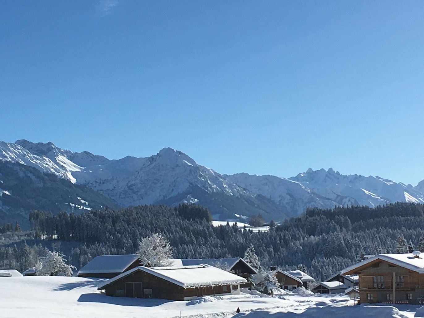 die Berge im Winter