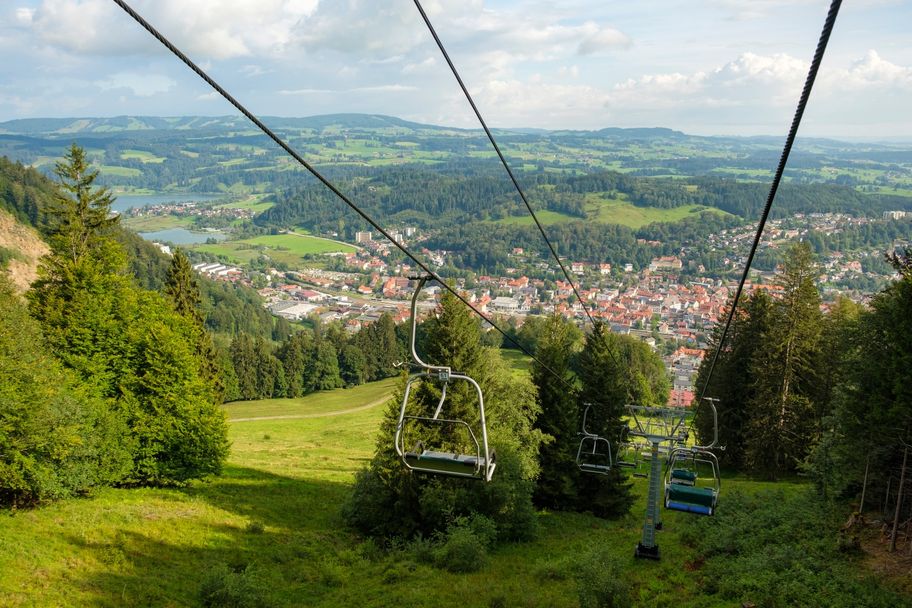 Blick von der Mittagbahn auf Immenstadt