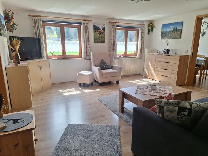 Wohnzimmer mit Schlafcouch