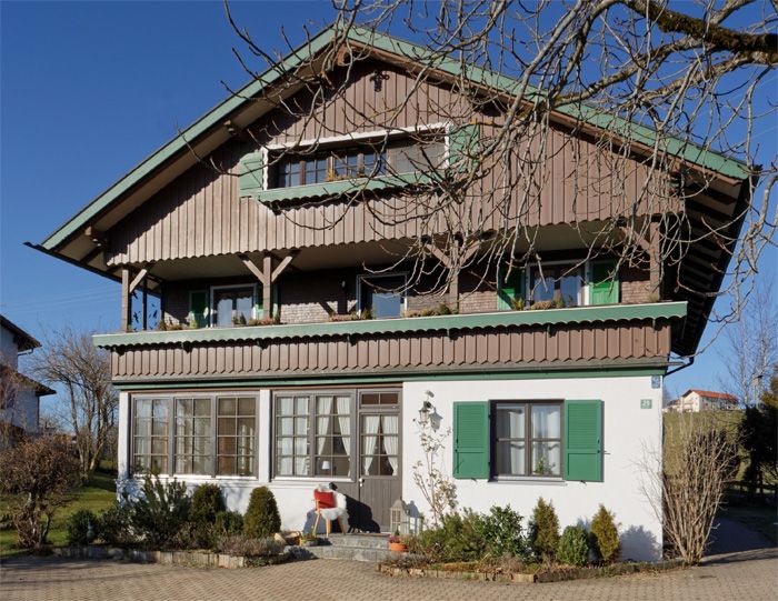 Außenansicht Allgäu-Lodge Rottachsee