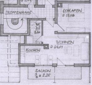 Grundriss FeWohnung