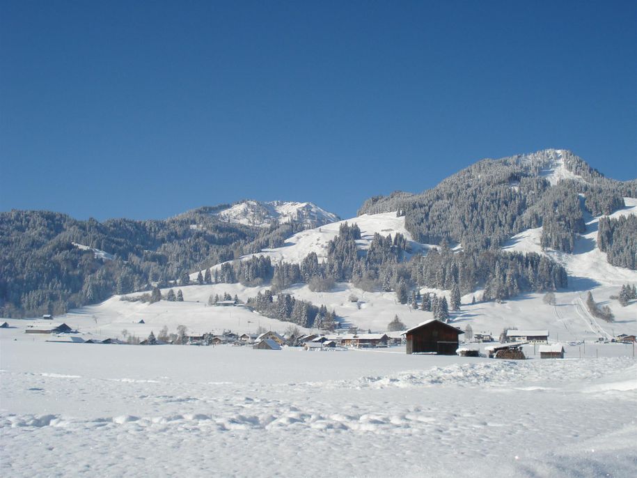 Blick aufs Bolsterlanger Horn
