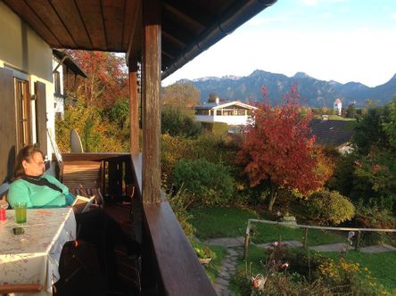 Balkon im Herbst