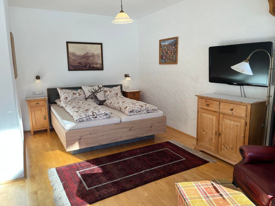Blick ins Schlafzimmer