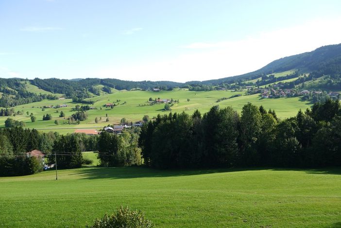 Alpenblick Ausblick vom Balkon