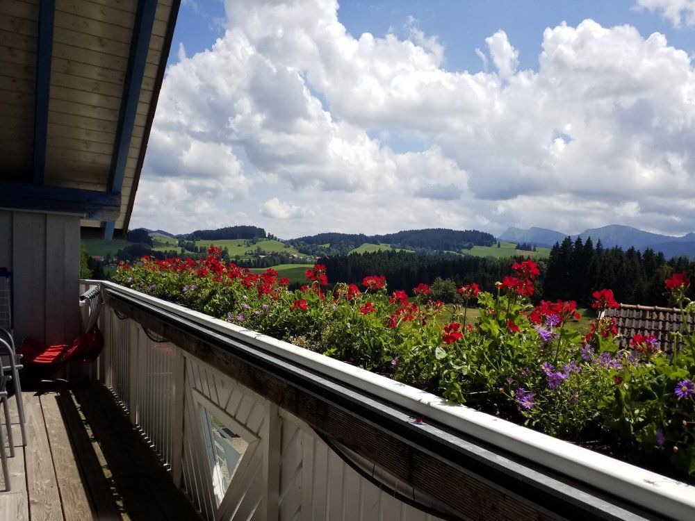 Aussicht vom Balkon