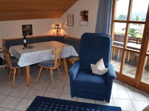 Essbereich in Fewo Bergblick