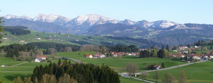 Westlicher oberberg 895 m, blick nagelfluhkette