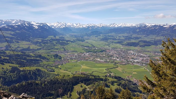 Blick vom Burgberger Hörnle