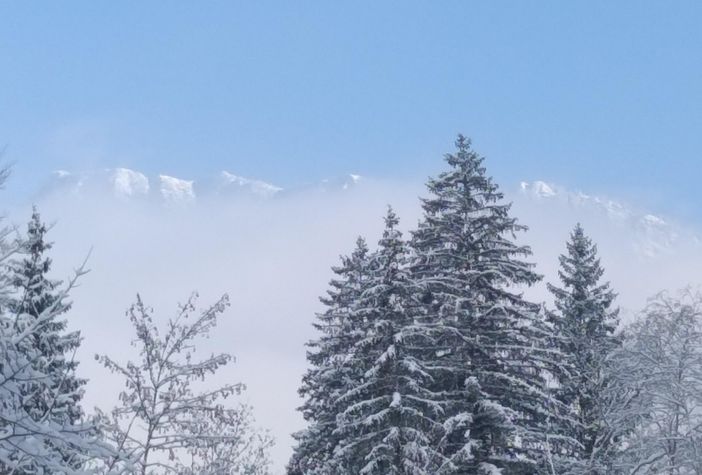 Blick von Vorderhindelang in die Bergwelt-Foto Fer