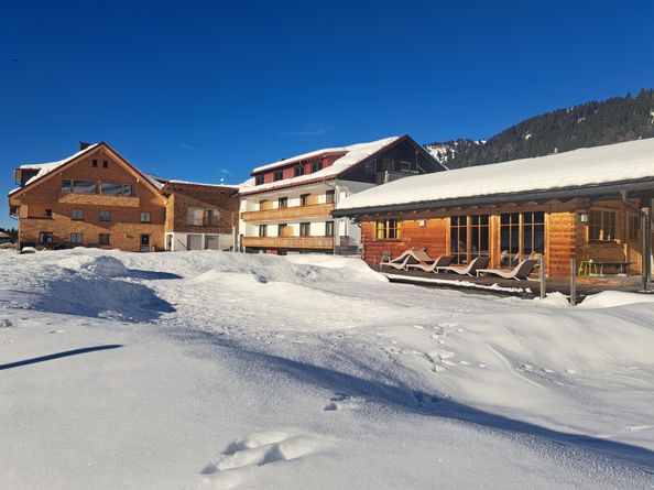 Winter am Almhof Lässer in Balderschwang