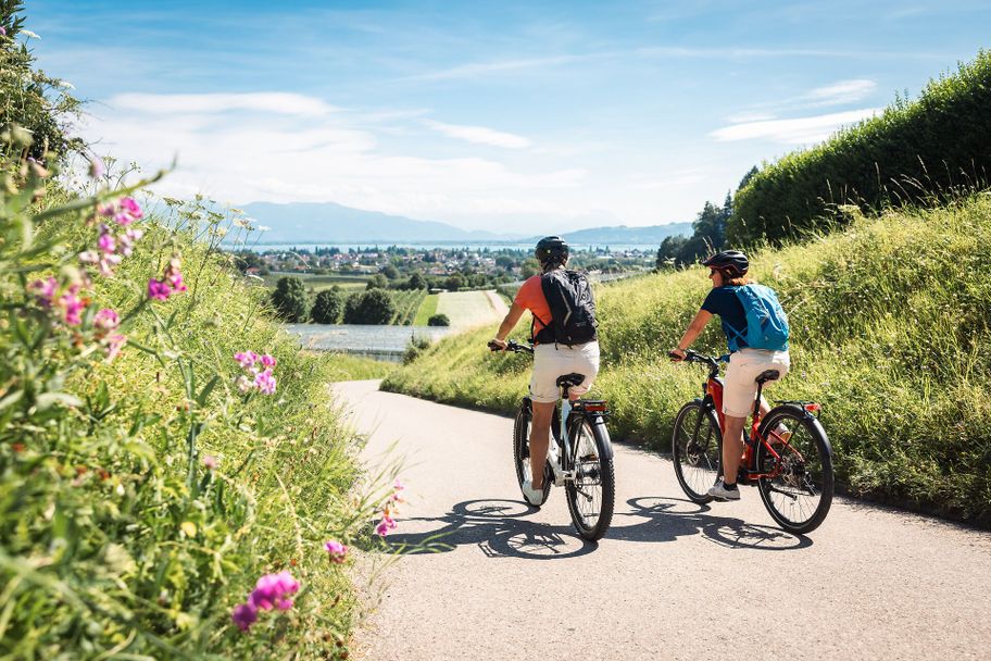 Richtung Taubenberg auf der Panorama-Radrunde