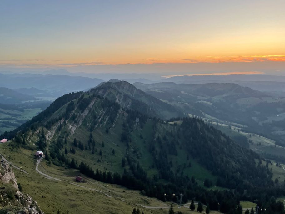 Sonnenuntergang auf dem Hochgrat