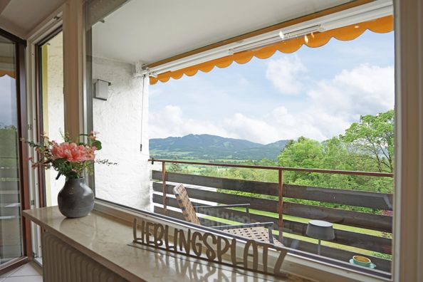 Balkon mit toller Aussicht