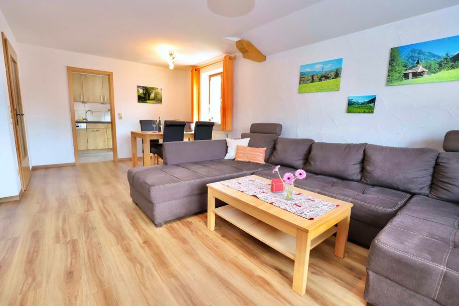 Wohnzimmer Ferienwohnung Imberger Horn