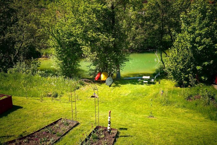 Blick vom Balkon