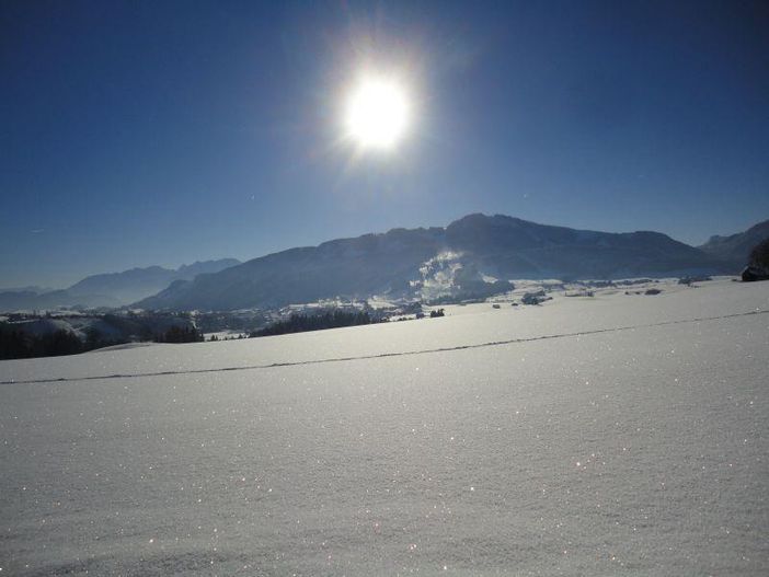 Winterfoto direkt vor dem Haus