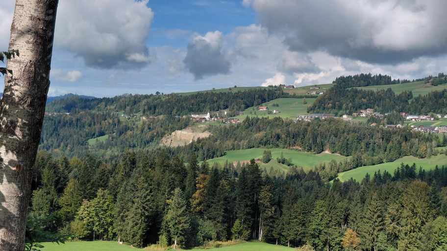 Blick auf das Gschlief in Doren
