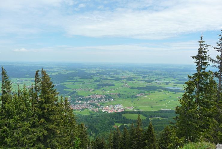 Der Ausblick von der Alpspitze