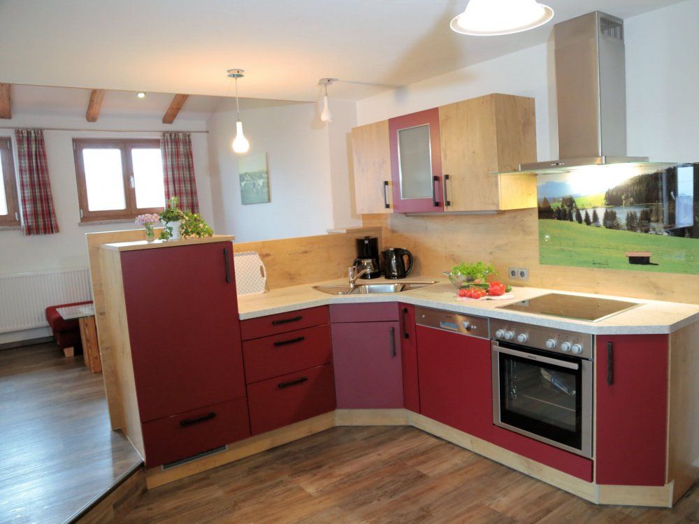 komplett ausgestattete Küche