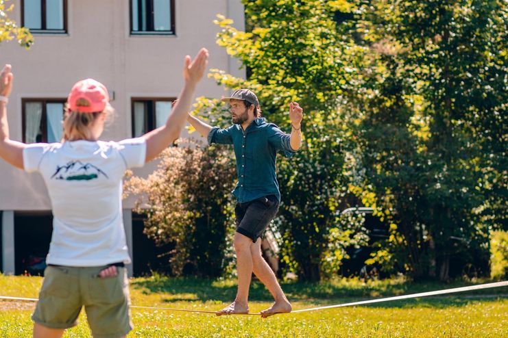 Slackline Workshop mit Marina Arlt