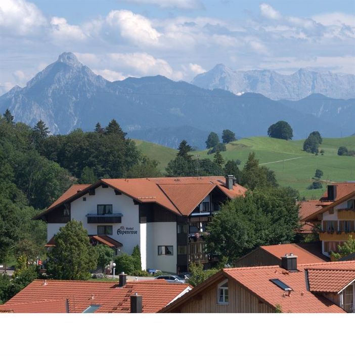 Hotel Alpenrose, Sommer, Zugspitzblick