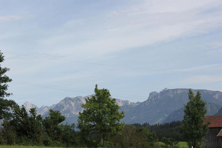 Tannheimer Berge , Balkonaussicht