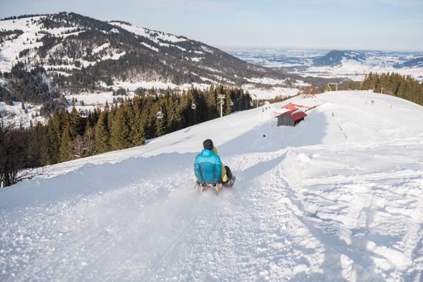 Rodeln im Skigebiet Ofterschwang