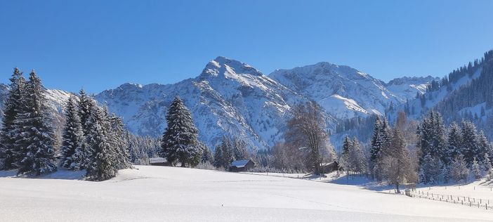 Hindelanger Berge Schneelandschaft