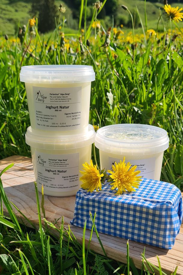 Butter und Joghurt von der Alpe Berg