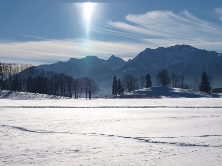 Winterlandschaft bei Nesselwang im Allgäu