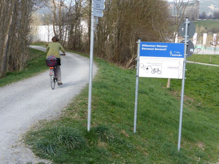 Auf dem Illerradweg bei Sonthofen