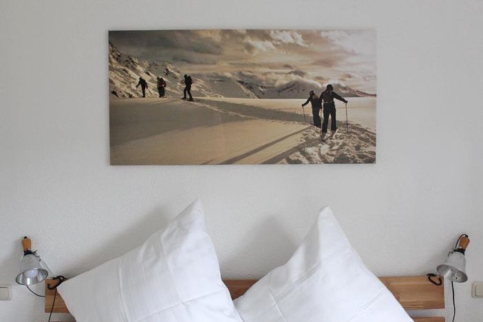 Weiße Gipfel - auch im Schlafzimmer