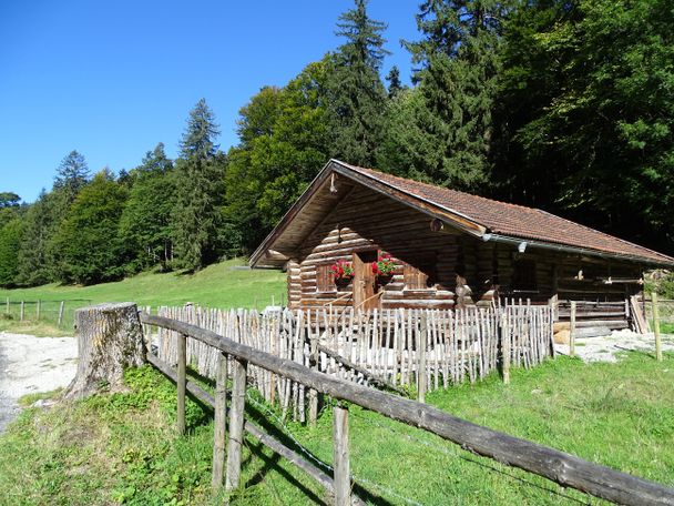 Hütte am Wegesrand zum Alatsee