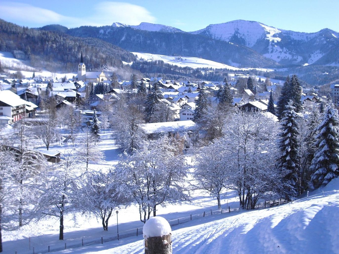 Winteransicht Oberstaufen