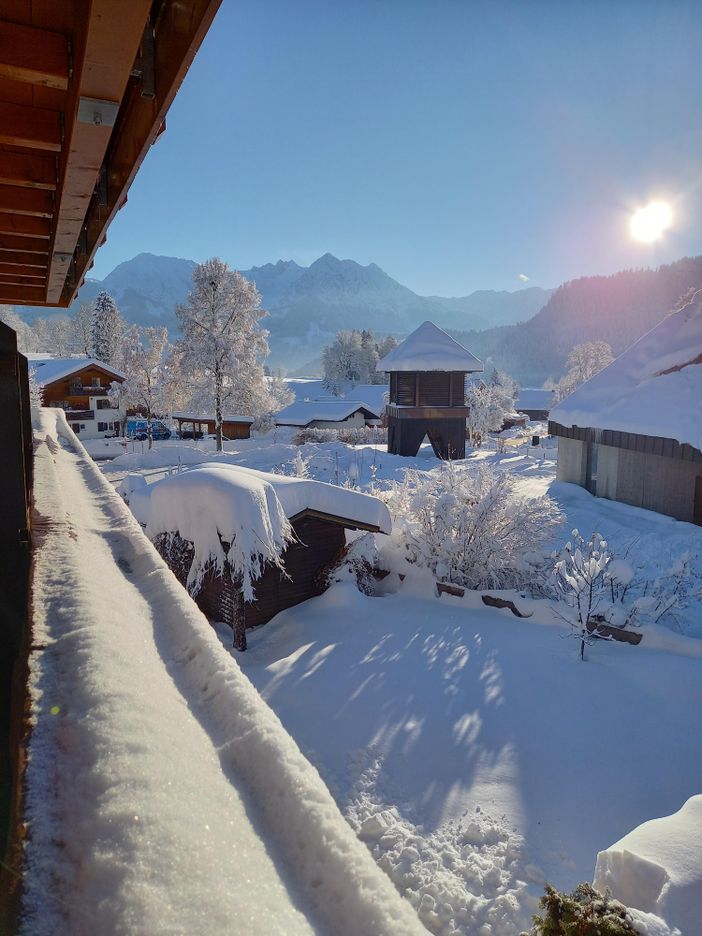 Blick vom Balkon