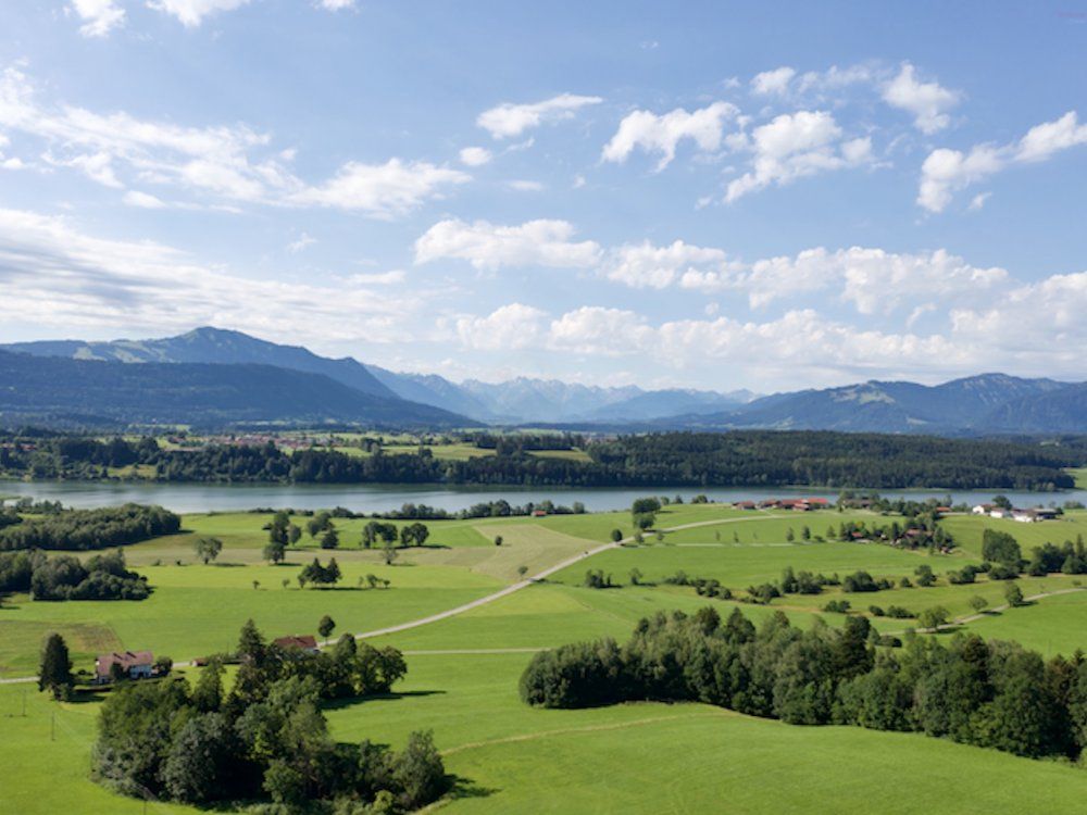 Niedersonthofener See mit Bergpanorama