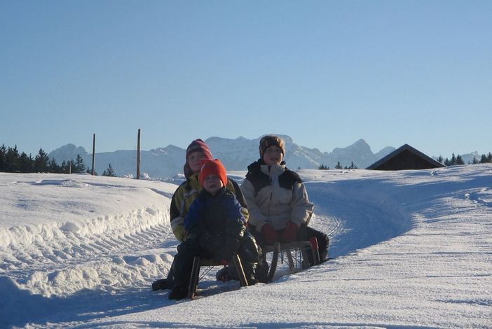 Auch im Winter macht Bauernhof-Urlaub richtig viel Spaß