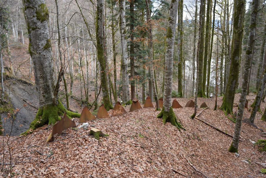 Ruhender Drache am Sagenweg in Obermaiselstein