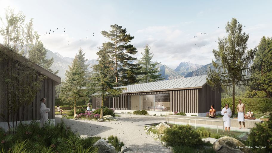 Blick in den Saunagarten